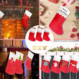 12 Pack Red Felt Christmas Stockings