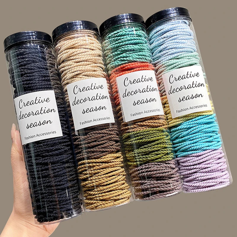100pcs/lot Hair Bands Scrunchie