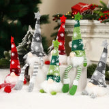 Christmas Faceless Doll Gnome Ornaments LED Light