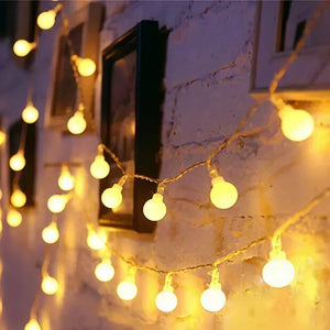 Battery Power Ball LED String Lights