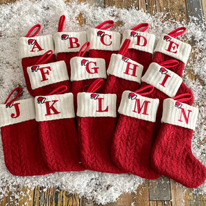 Christmas Alphabet Knitting Socks Christmas Tree Ornaments