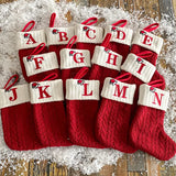 Christmas Alphabet Knitting Socks Christmas Tree Ornaments