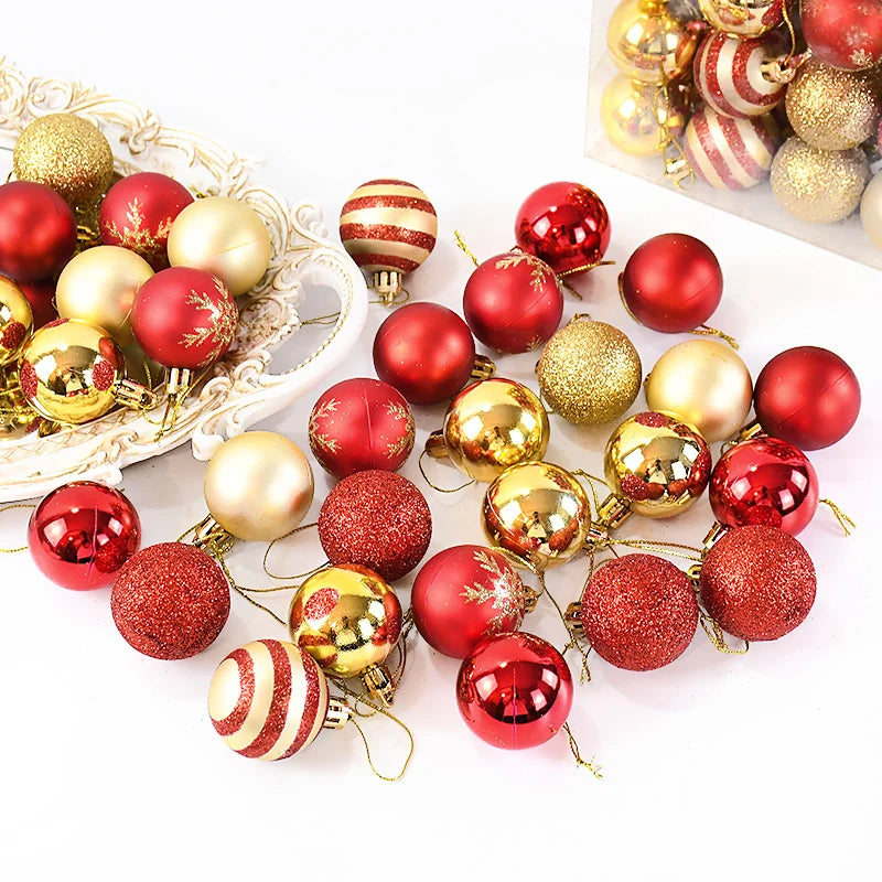 50Pcs/box Christmas Tree Balls Ornament