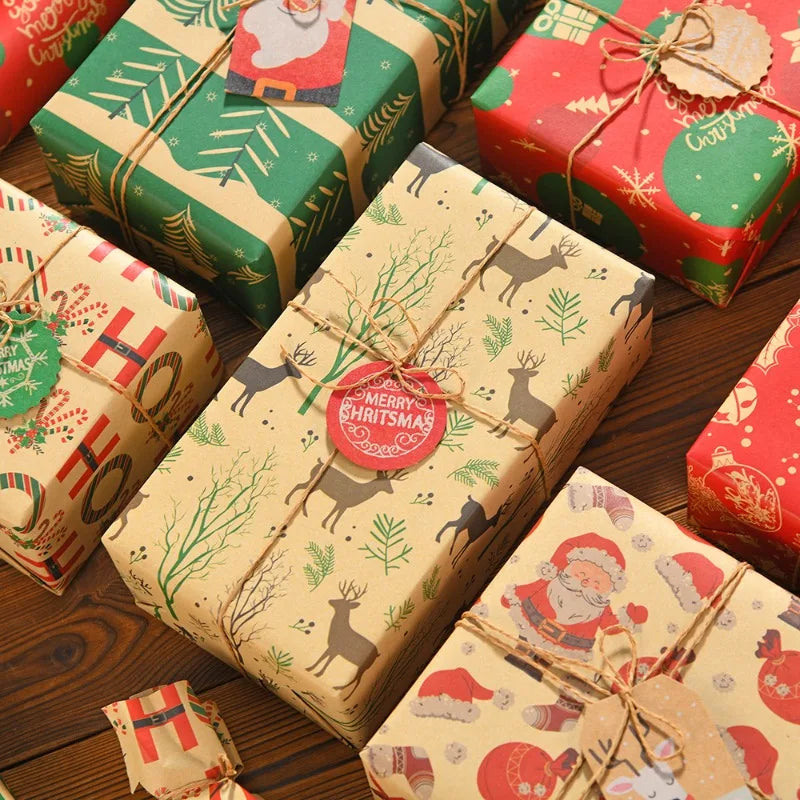 Christmas Kraft Wrapping Paper