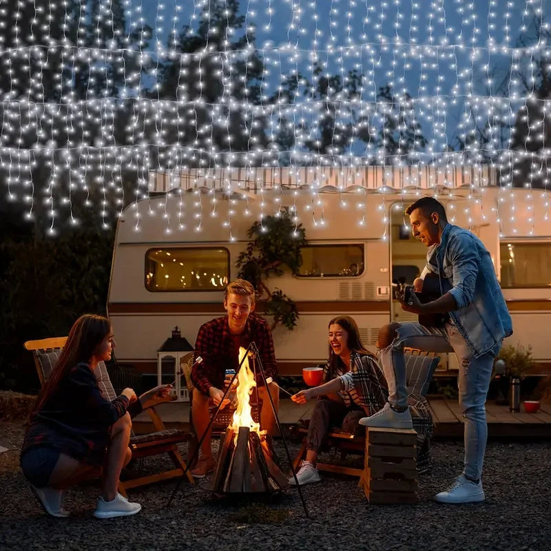 Solar LED Eaves Icicle String Lights