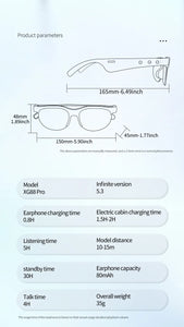 AI Intelligent Translation Glasses Wireless Bluetooth Glasses