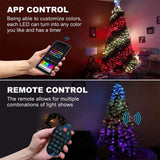 1.8/2.1M Smart RGB Fairy String Light Christmas Tree Light