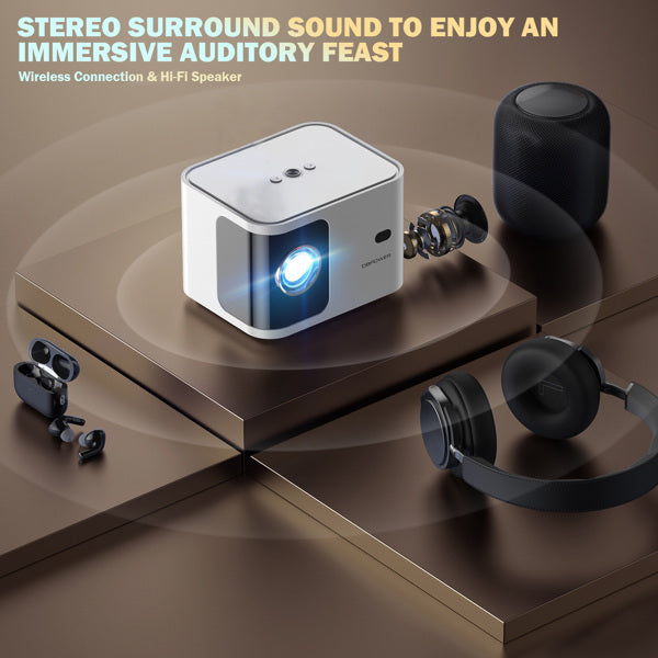 Mini Bluetooth Projector 4K