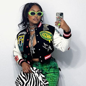 Women's Retro Printed Jacket Coat
