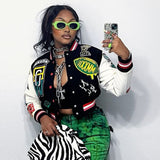 Women's Retro Printed Jacket Coat