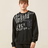 Letter Print Pocket Decorated Jacket Men