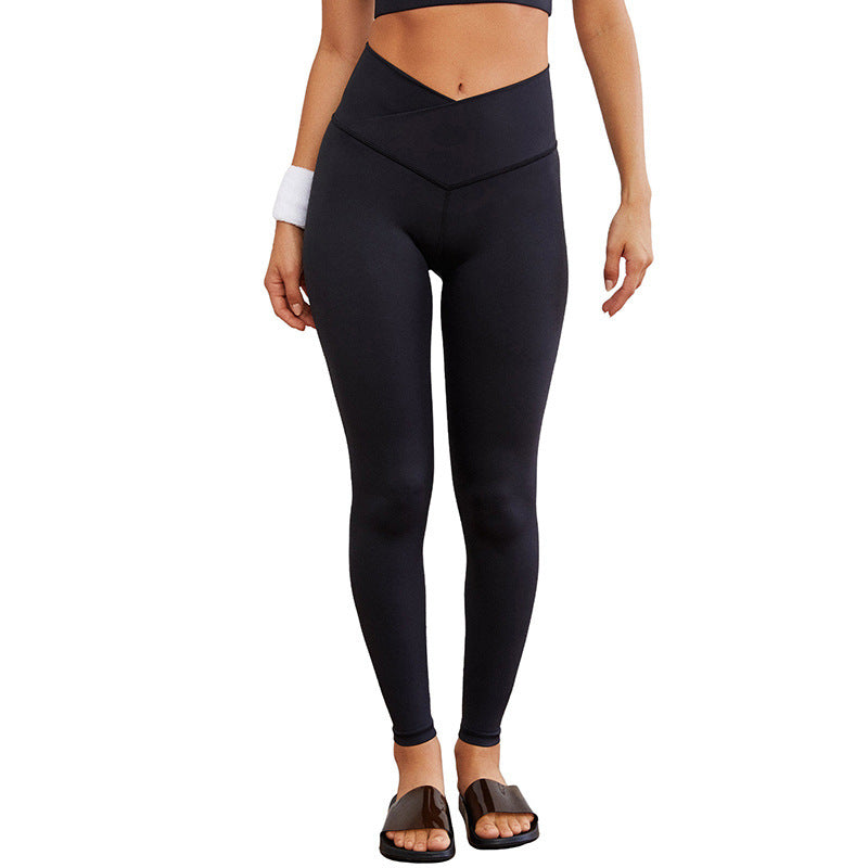European And American Simple And Tight Jogging Yoga Sports Pants Female